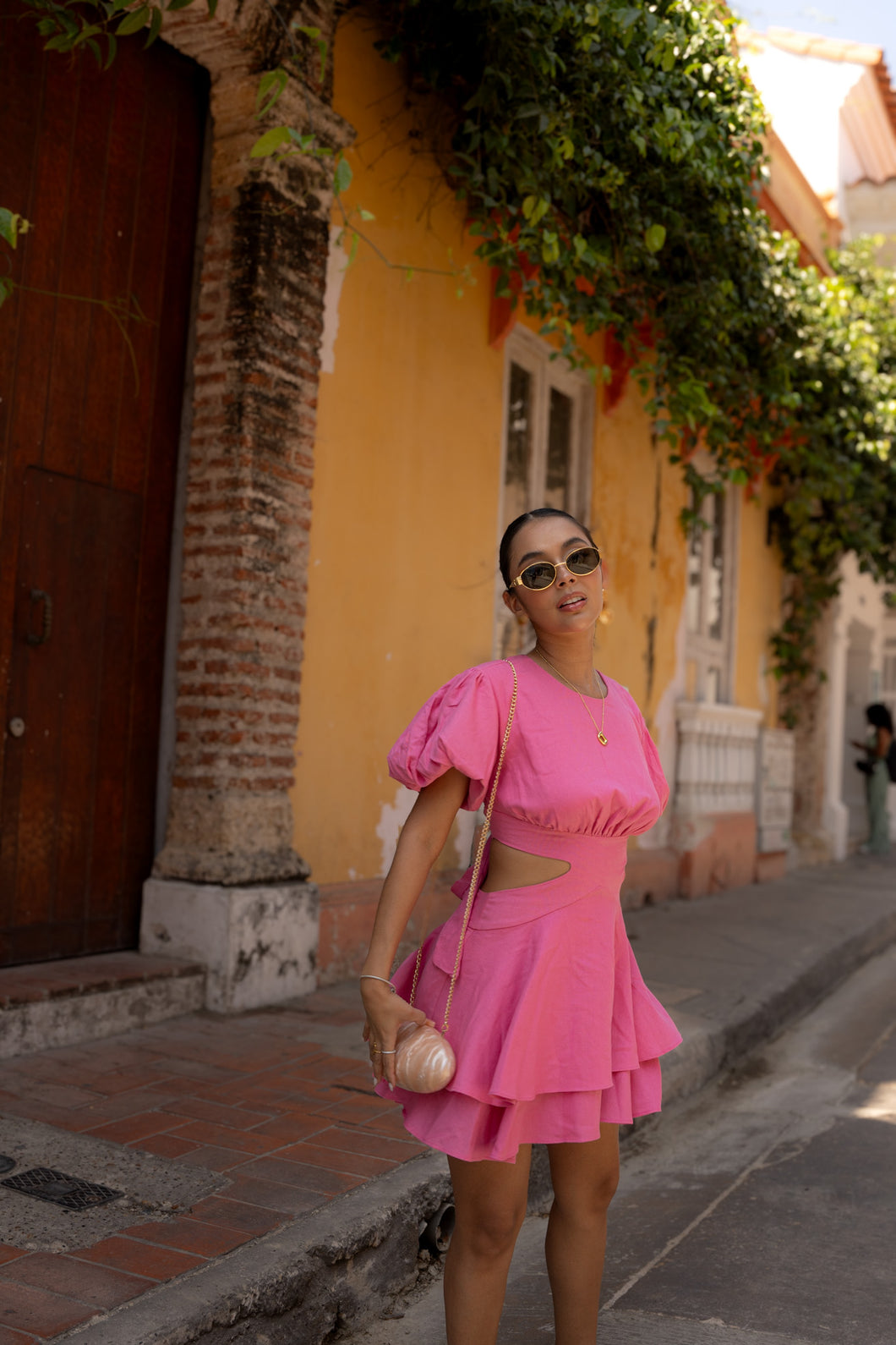 VESTIDO LA CALERA ROSADO