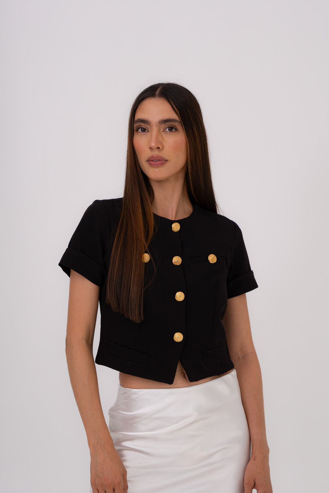 Blusa Marquesa negra