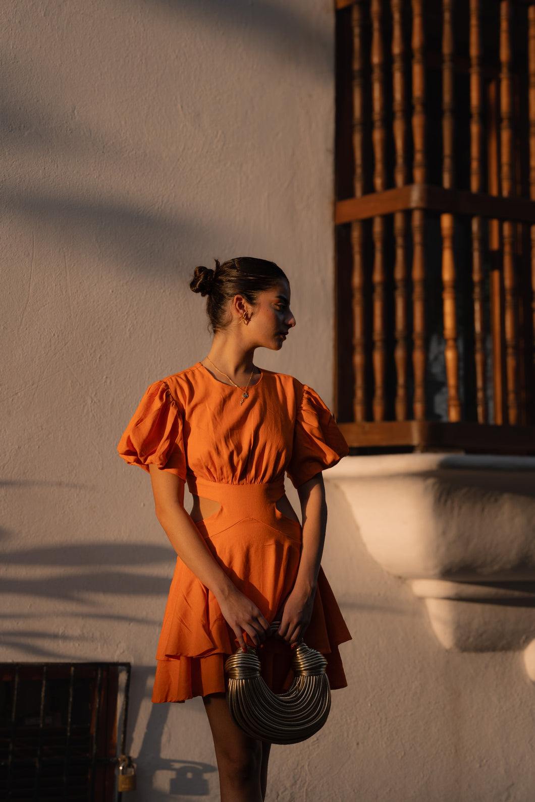 VESTIDO LA CALERA NARANJA